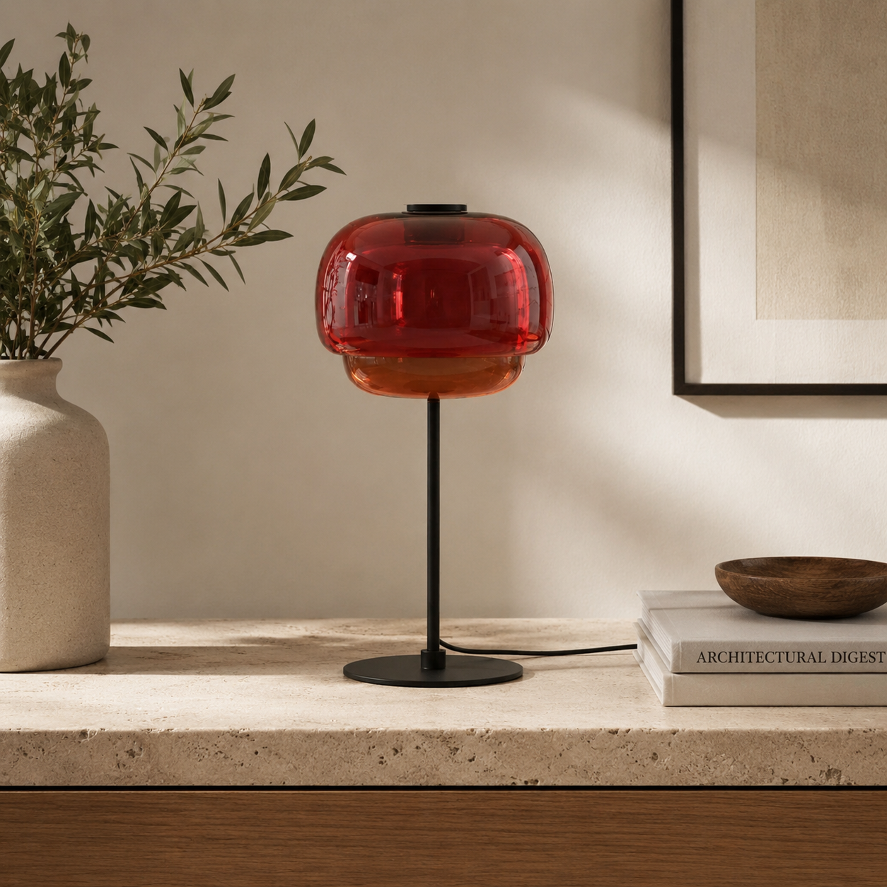 Ember Glass Table Lamp